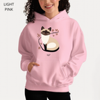 Sweat à capuche - KNOP - Chat Crème