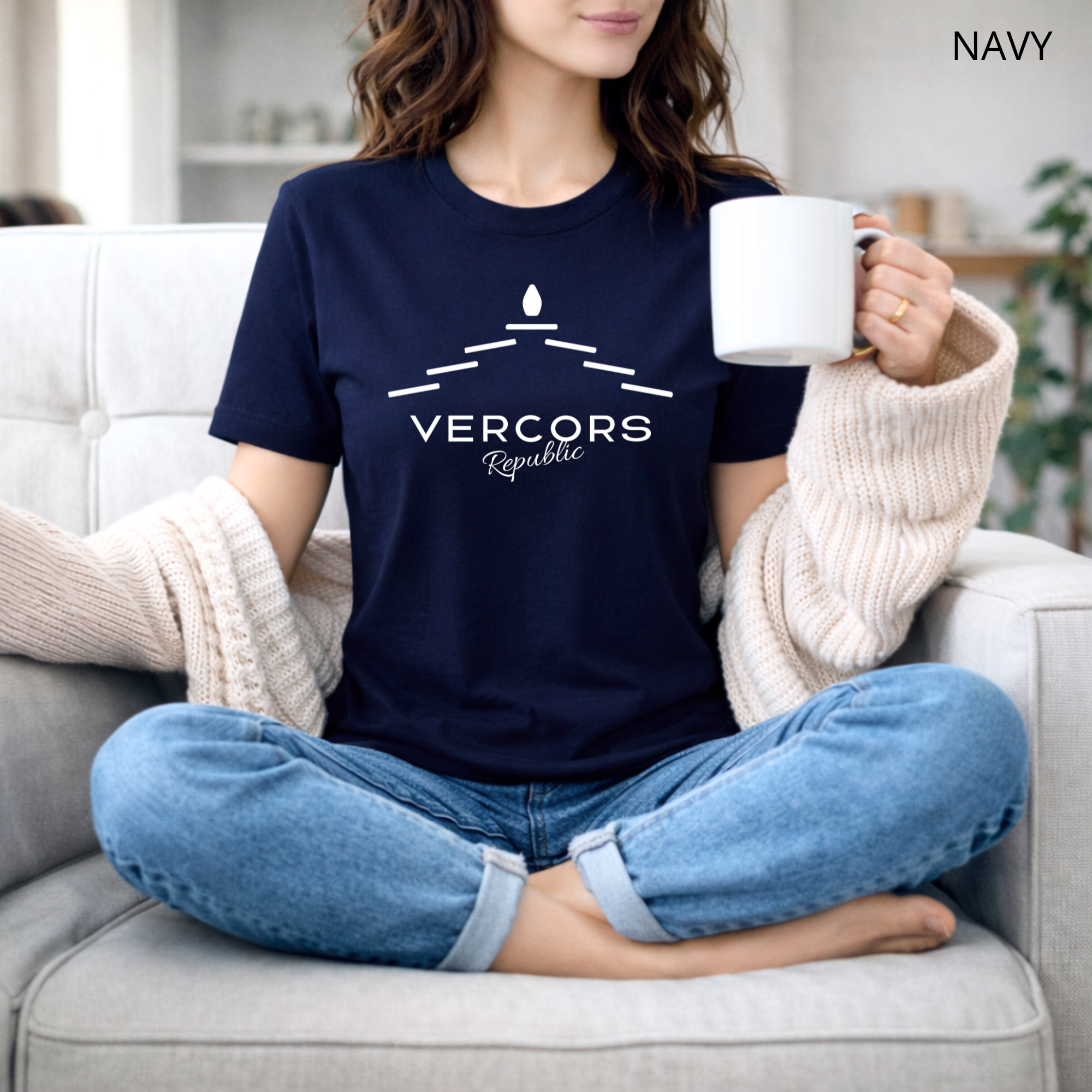 T-shirt unisexe en coton biologique - Lauzes Blanches