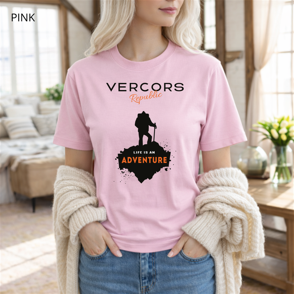 T-shirt unisexe en coton biologique - Life is Adventure