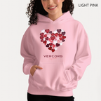 Sweat à Capuche - Cœurs Roses et Rouges