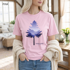 T-shirt unisexe en coton biologique - Silhouette de Sapin