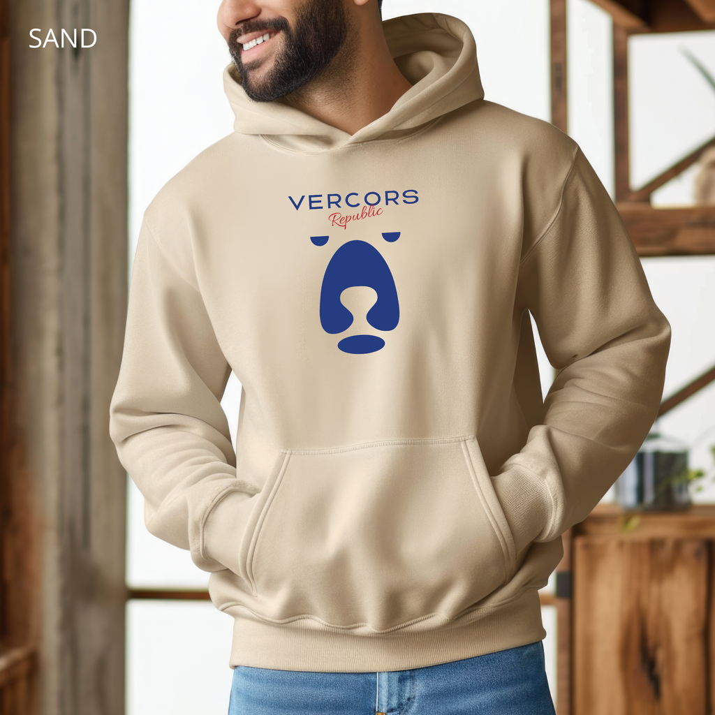 Bear Oversized Hoodie - Navy