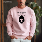 Unisex Oversized Bear Crewneck Sweatshirt - Black