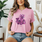 T-shirt classique unisexe - KNOP - Grosse Fleur Violette
