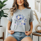 T-shirt classique unisexe - KNOP - Fleurs Bleues