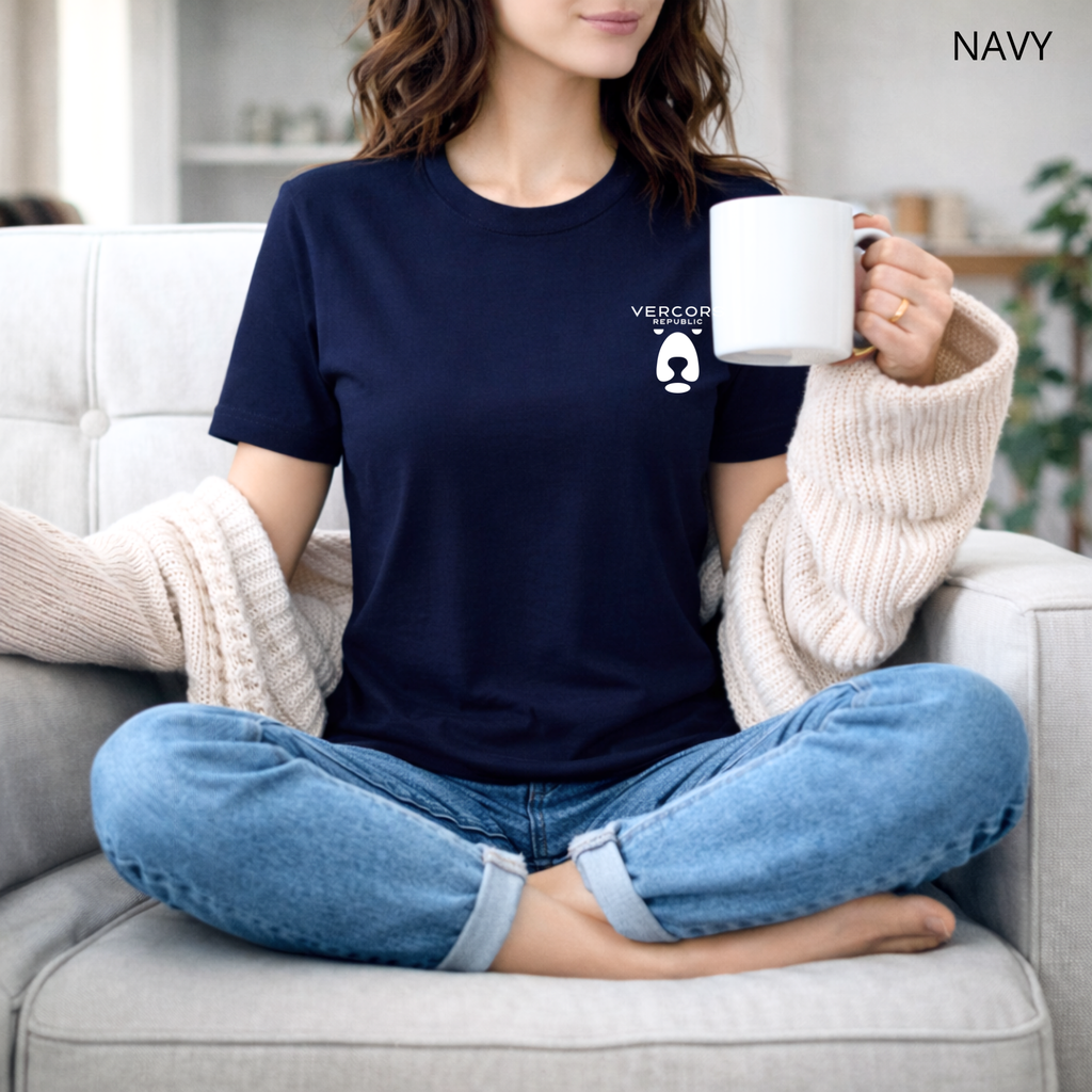 T-shirt unisexe en coton biologique - Logo Ours Blanc