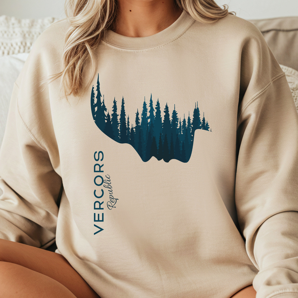 Sweat Unisexe à Col Rond - Femme Forêt