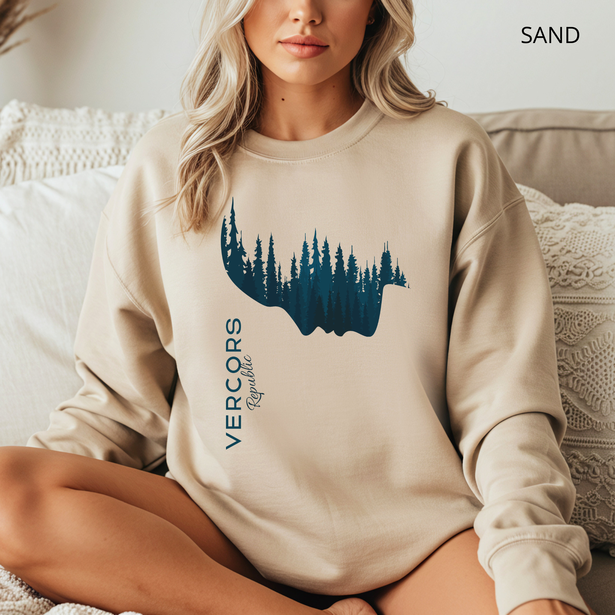 Sweat Unisexe à Col Rond - Femme Forêt