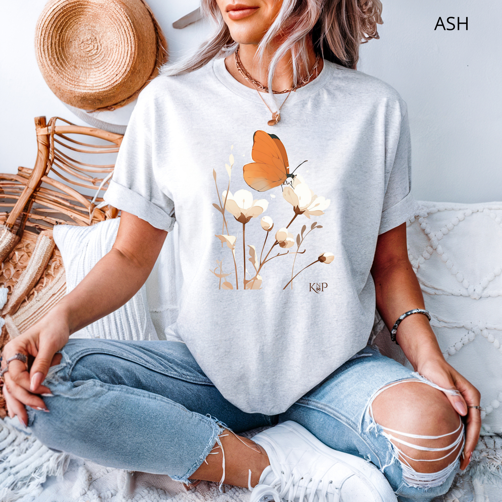 T-shirt classique unisexe - KNOP - Papillon Délicat