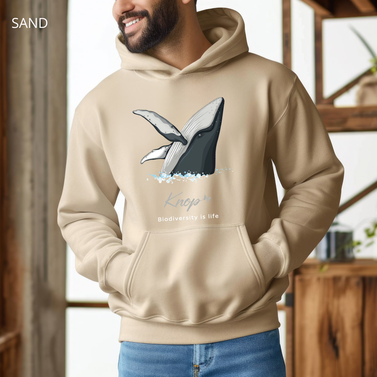 Sweat à Capuche - KNOP - Baleine Hors de l'Eau
