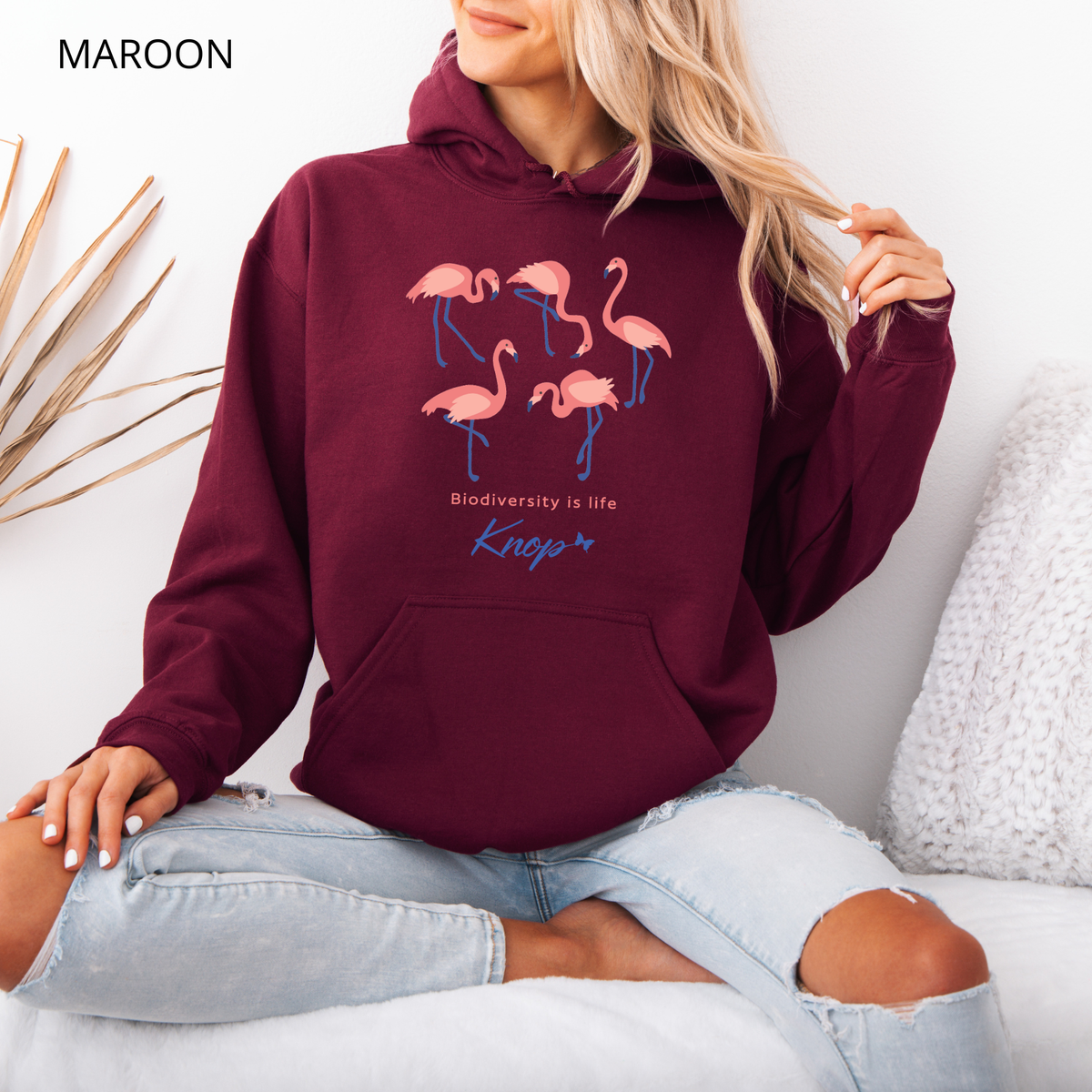 Sweat à Capuche - KNOP - Flamands Roses