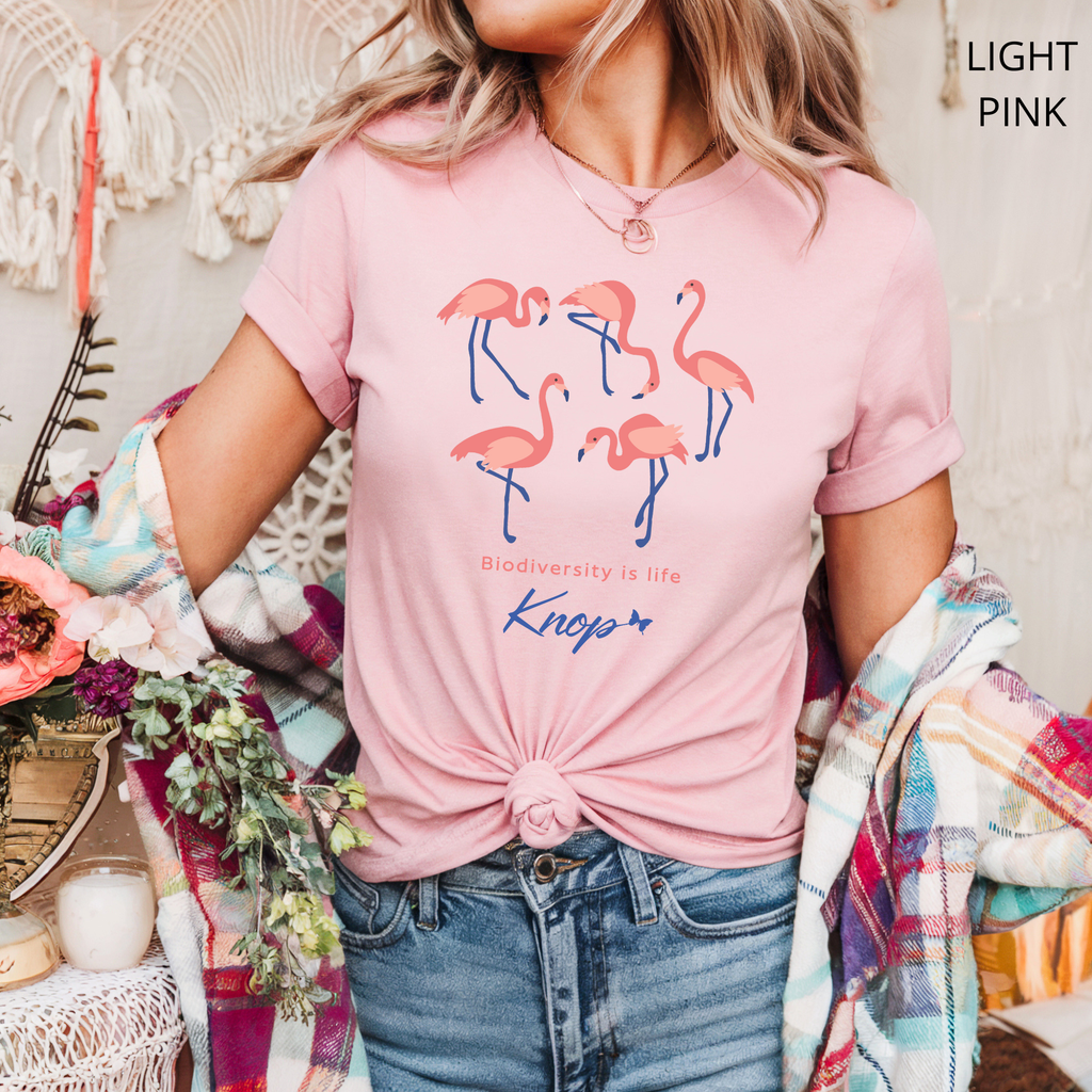 T-Shirt Classique Unisexe - KNOP - Flamands Roses