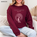 Unisex Round Neck Sweatshirt - Pink Golfer