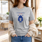 T-shirt unisexe en coton biologique - Ours Moyen  Bleu Marine