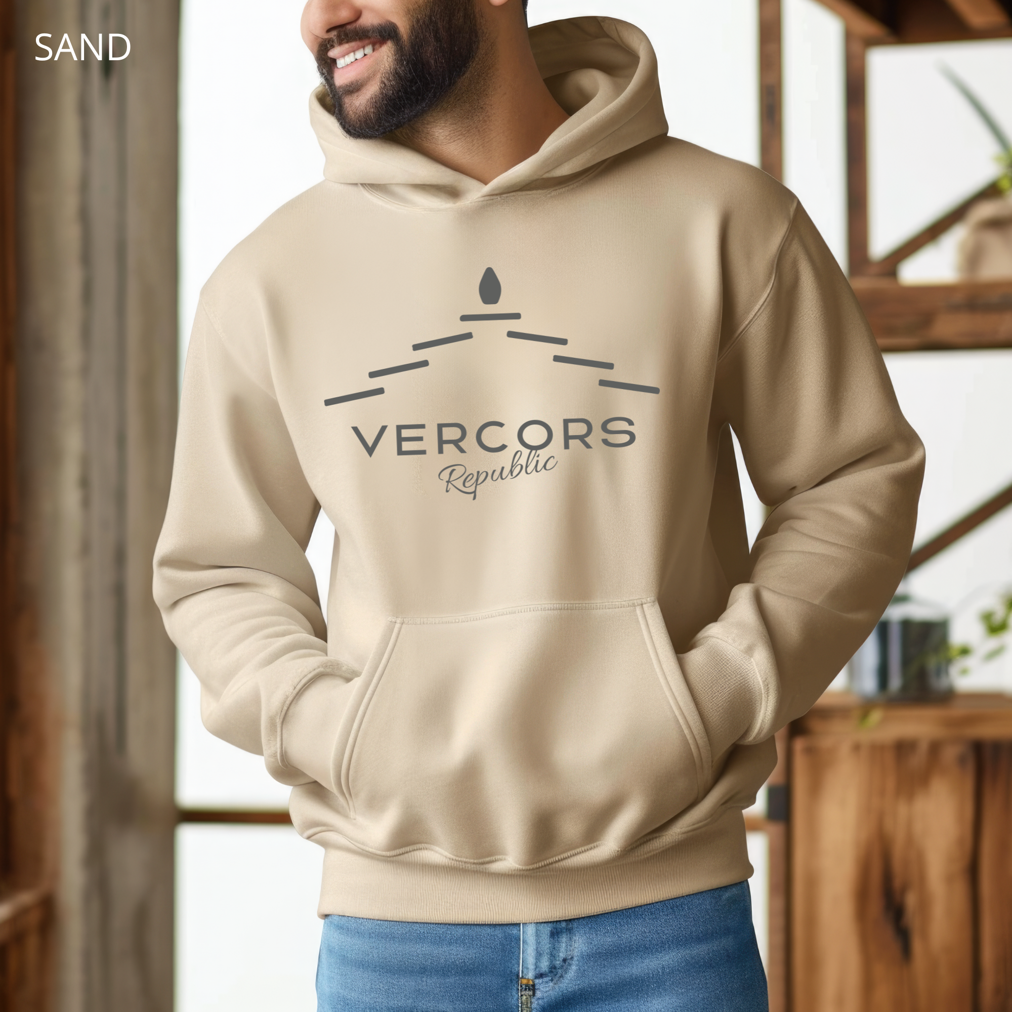 Sweat à Capuche - Lauzes Anthracites