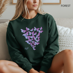 Sweat Unisexe à Col Rond - KNOP - Essaim de Papillons