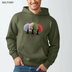 Sweat à capuche - KNOP - Arbres Multicolores