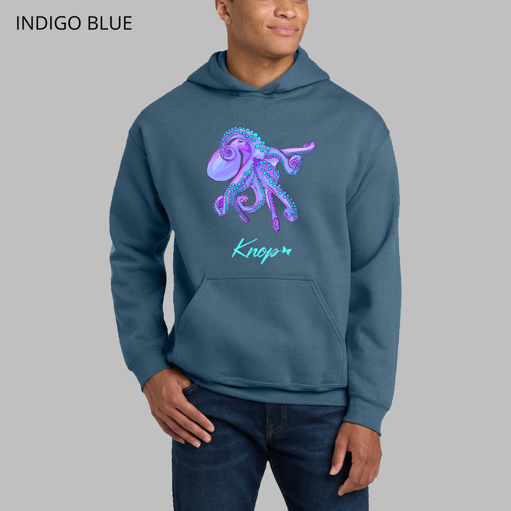 Sweat à Capuche - KNOP - Pieuvre Violette