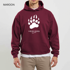 Hoodie - Large Bear Claws - White