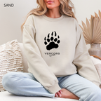 Unisex Medium Bear Claw Crewneck Sweatshirt - Black