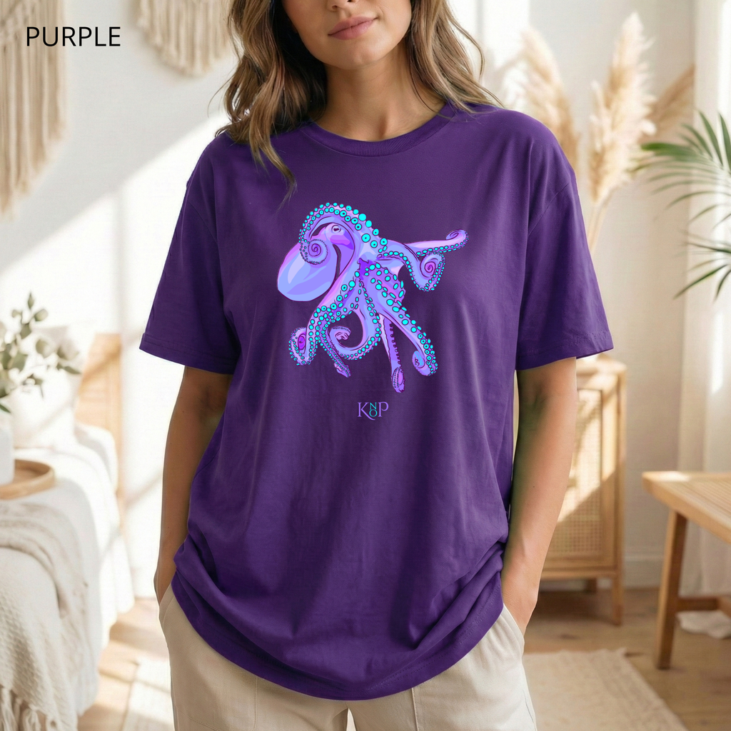 T-shirt classique unisexe - KNOP - Pieuvre Violette