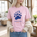 T-shirt unisexe en coton biologique - Griffes Larges Bleu Marine