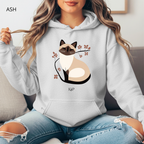 Sweat à capuche - KNOP - Chat Crème