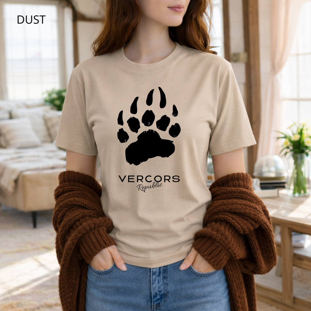 T-shirt unisexe en coton biologique - Griffes Larges Noir