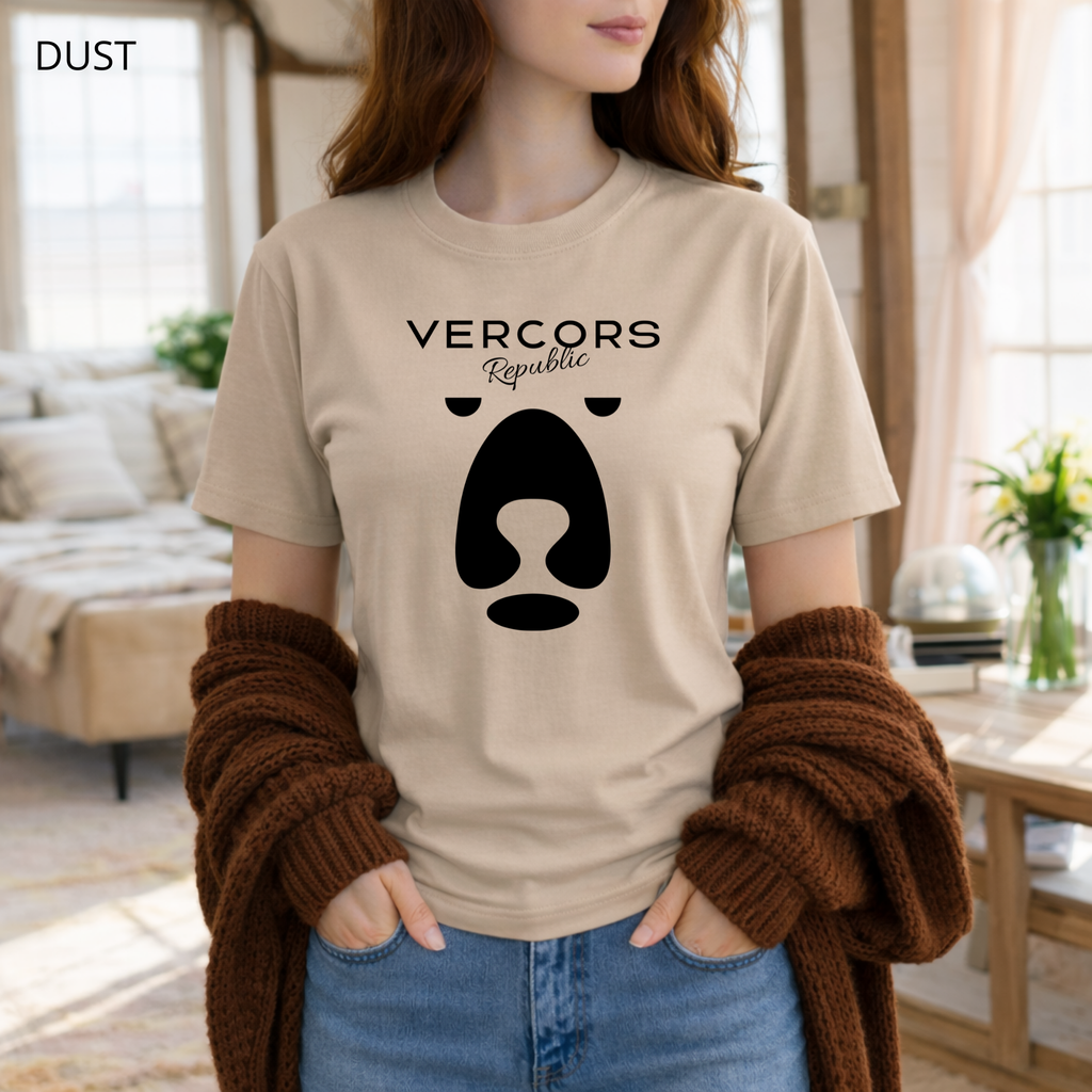 T-shirt unisexe en coton biologique - Ours Large Noir