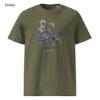 T-shirt unisexe en coton biologique - Bouquet de Fleurs Bleues et de Marguerites