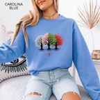 Sweat Unisexe à Col Rond - KNOP - Arbres Multicolores