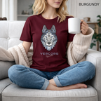 T-shirt unisexe en coton biologique - Tête de Loup