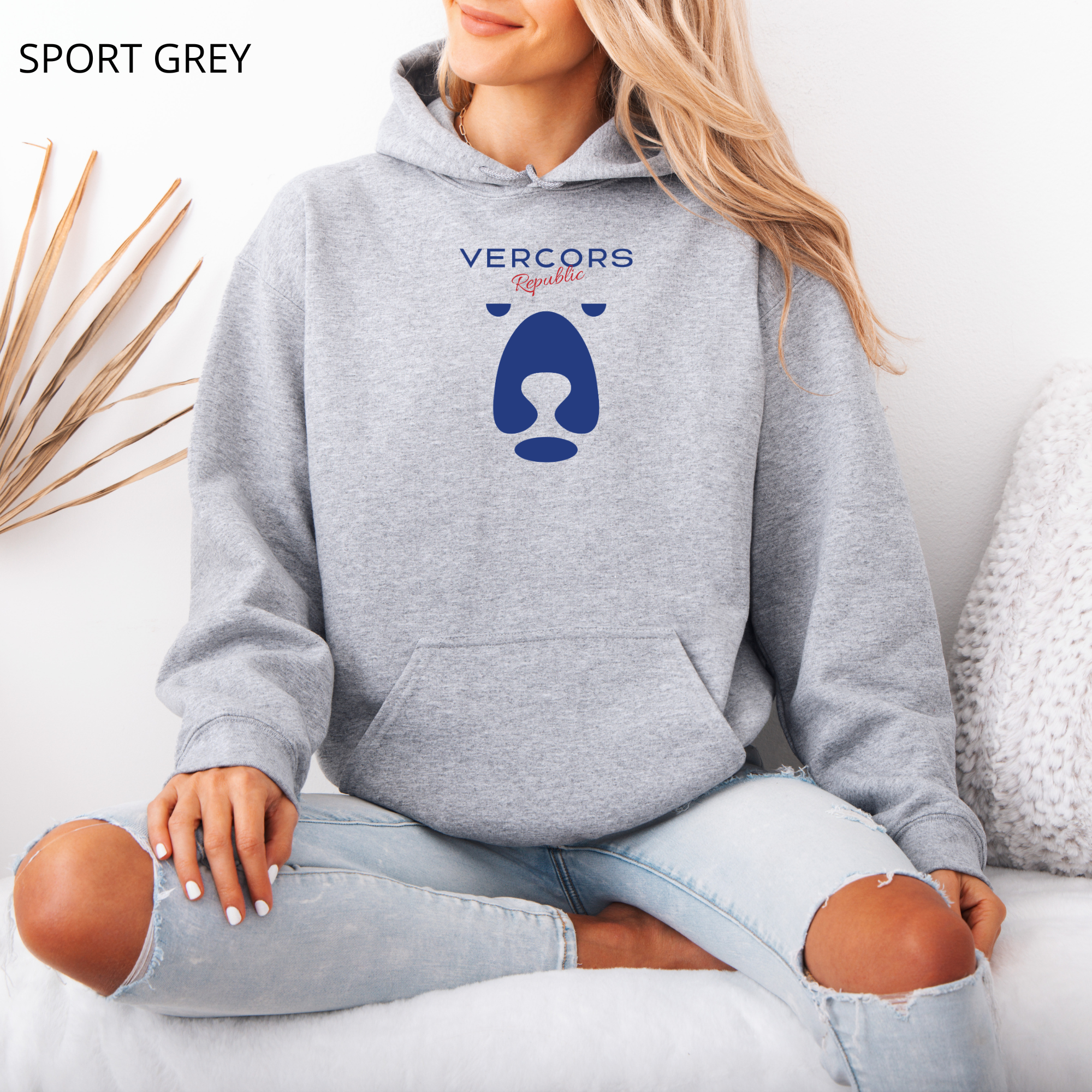 Sweat à Capuche - Ours Bleu Marine - Moyen