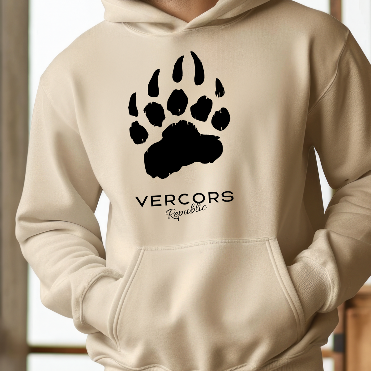 Sweat à Capuche - Griffes d'Ours Noires - Large