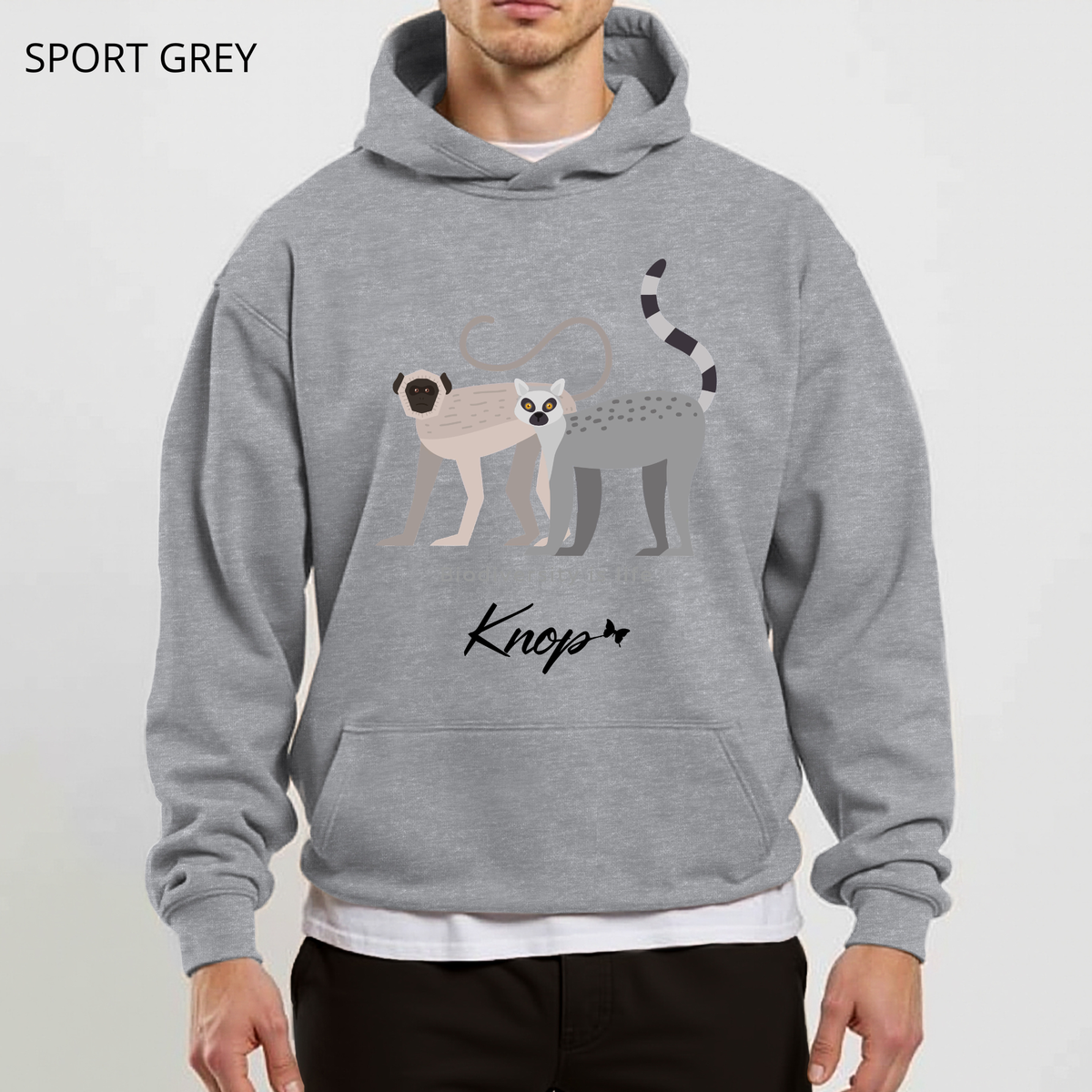Sweat à Capuche - KNOP - Gibons