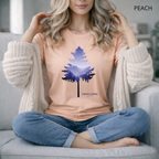T-shirt unisexe en coton biologique - Silhouette de Sapin