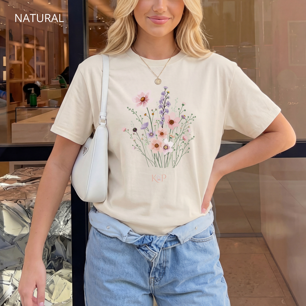 T-shirt classique unisexe - KNOP - Bouquet de Fleurs Roses