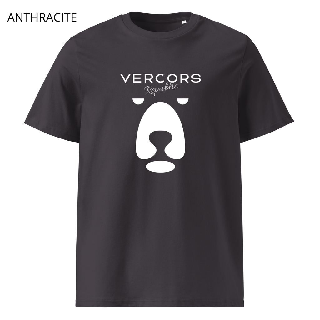 T-shirt unisexe en coton biologique - Ours Large Blanc