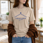 T-shirt unisexe en coton biologique - Lauzes Bleu Marine