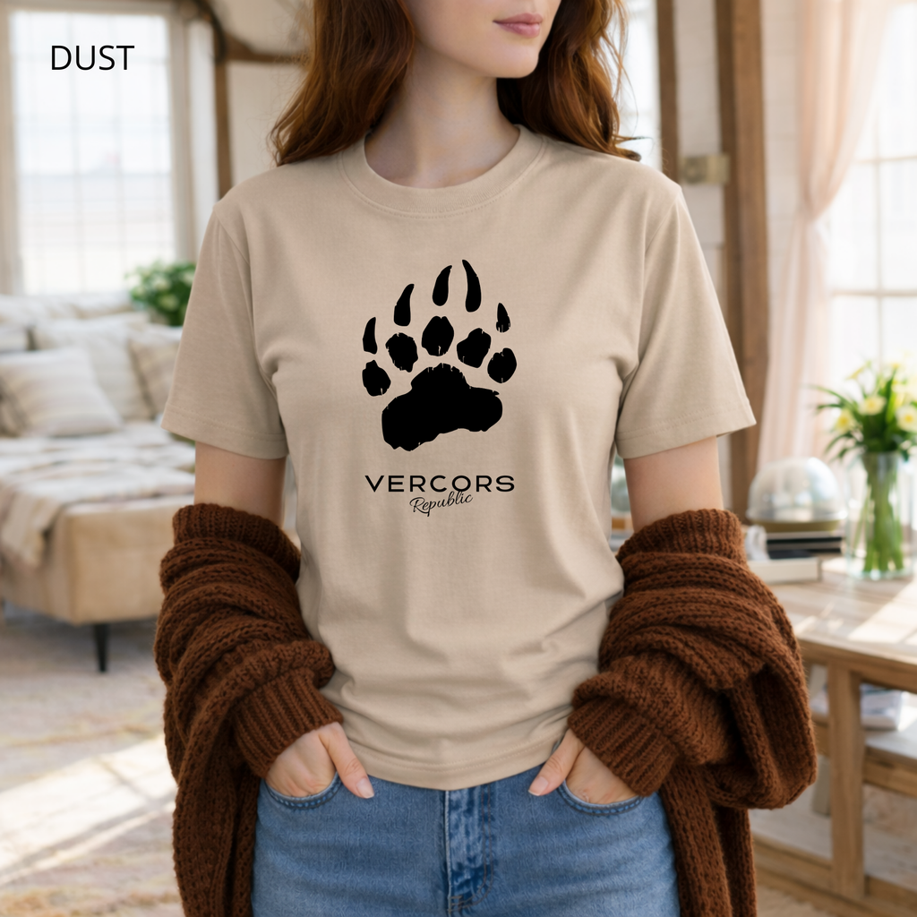 T-shirt unisexe en coton biologique - Griffes Moyennes Noir