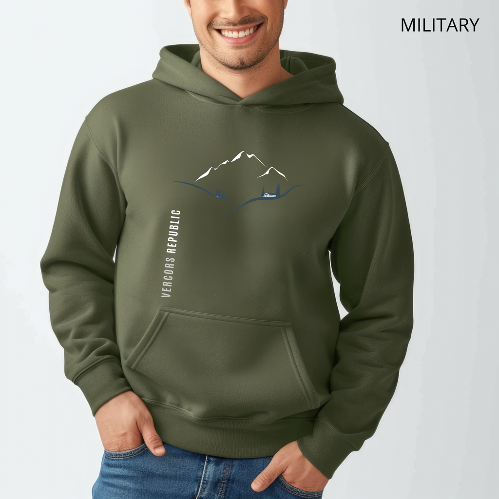 Sweat à Capuche - Paysage  Minimaliste