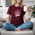 T-Shirt Unisexe en Coton Biologique - Griffes Moyennes Rose