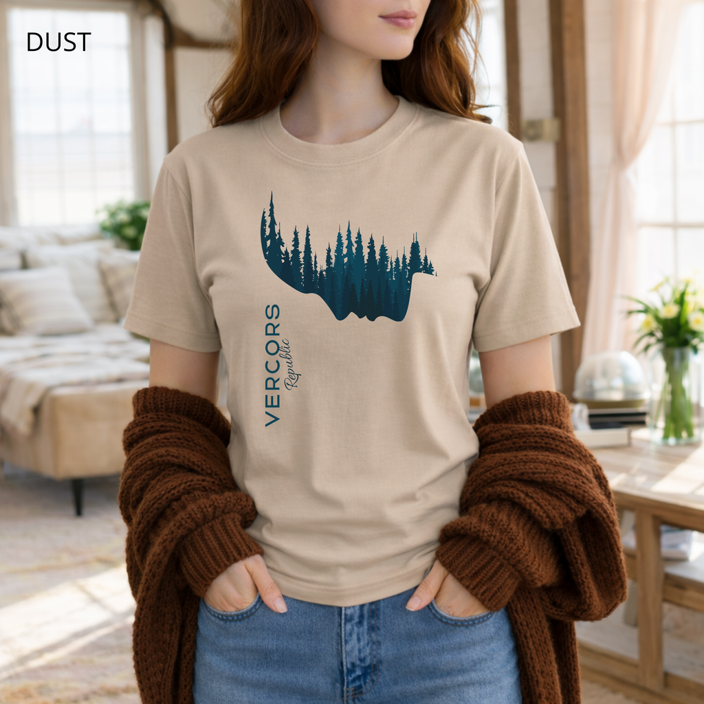 T-shirt unisexe en coton biologique - Femme Foret