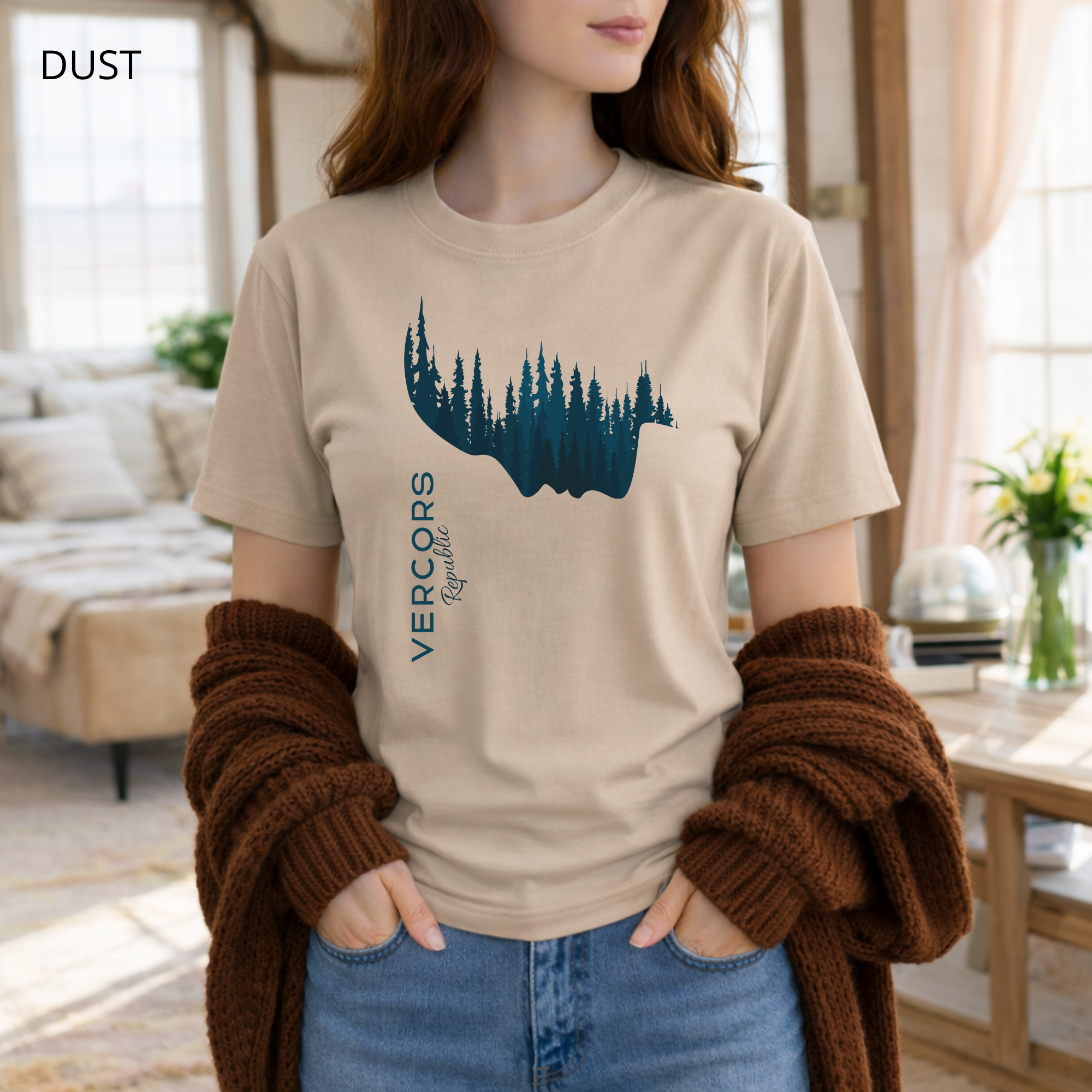 T-shirt unisexe en coton biologique - Femme Foret