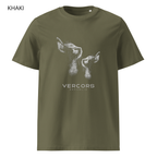 T-shirt unisexe en coton biologique -  Profil de 2 Chats
