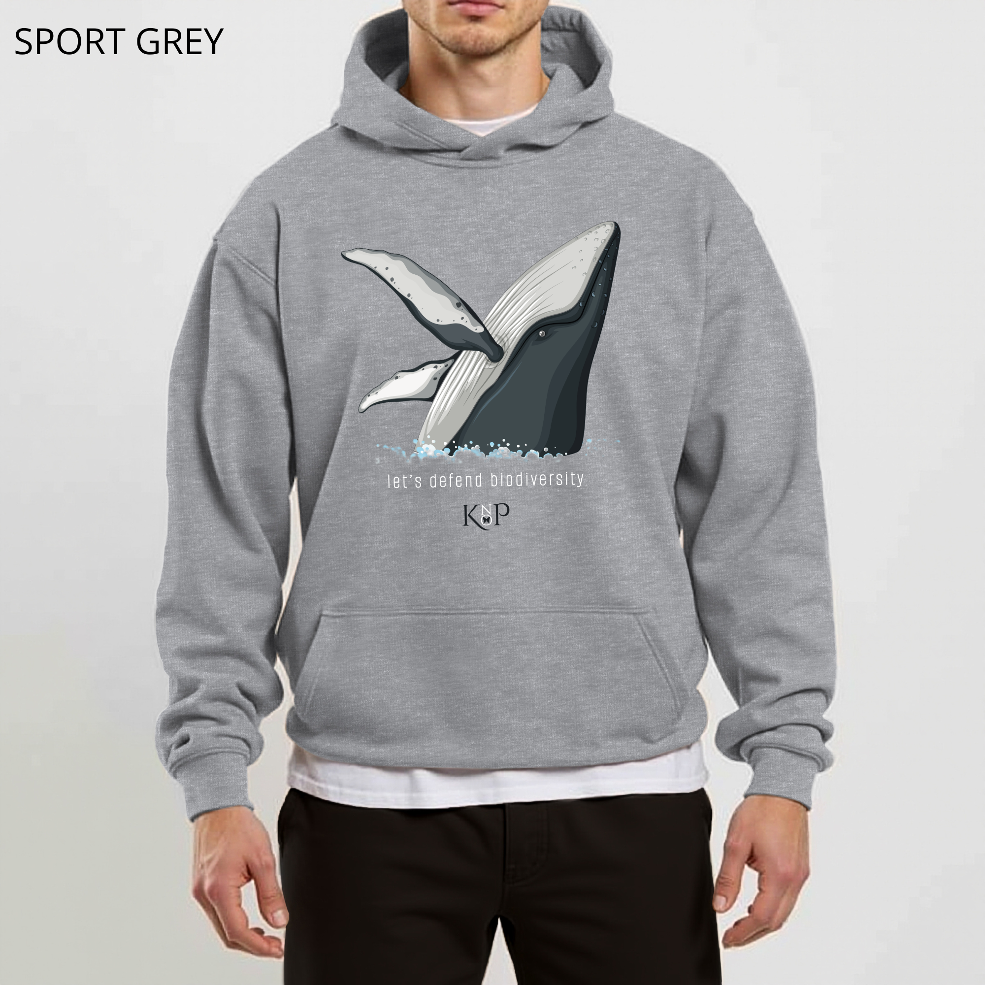 Sweat à capuche - KNOP - Baleine Hors de l'Eau