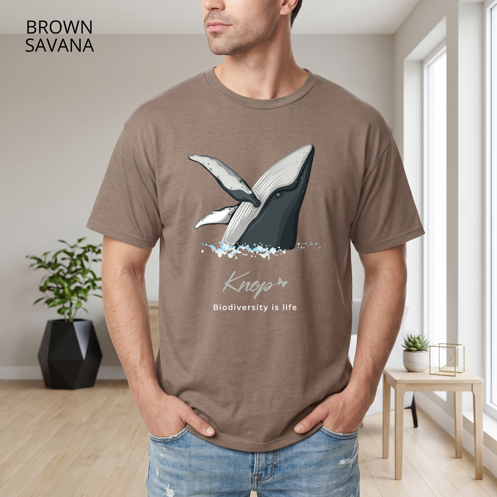 T-Shirt Classique Unisexe - KNOP - Baleine Hors de l'Eau
