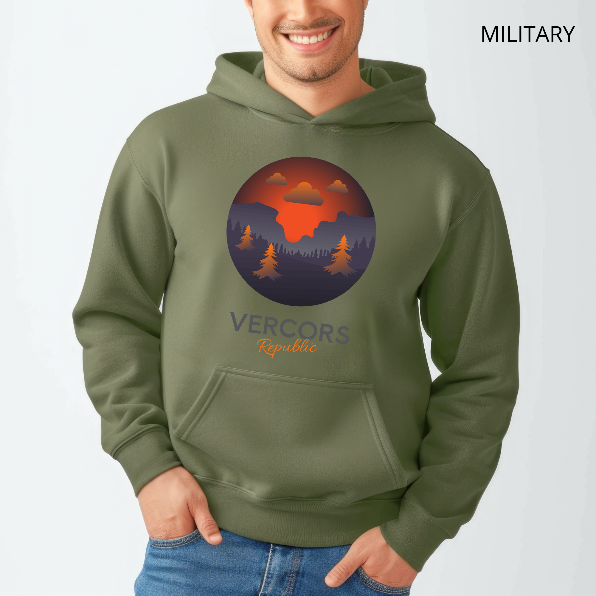 Sweat à Capuche - Foret en Rond