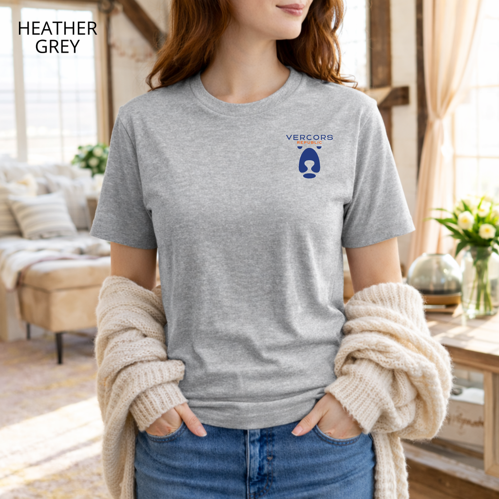 T-shirt unisexe en coton biologique - Logo Ours Bleu Marine