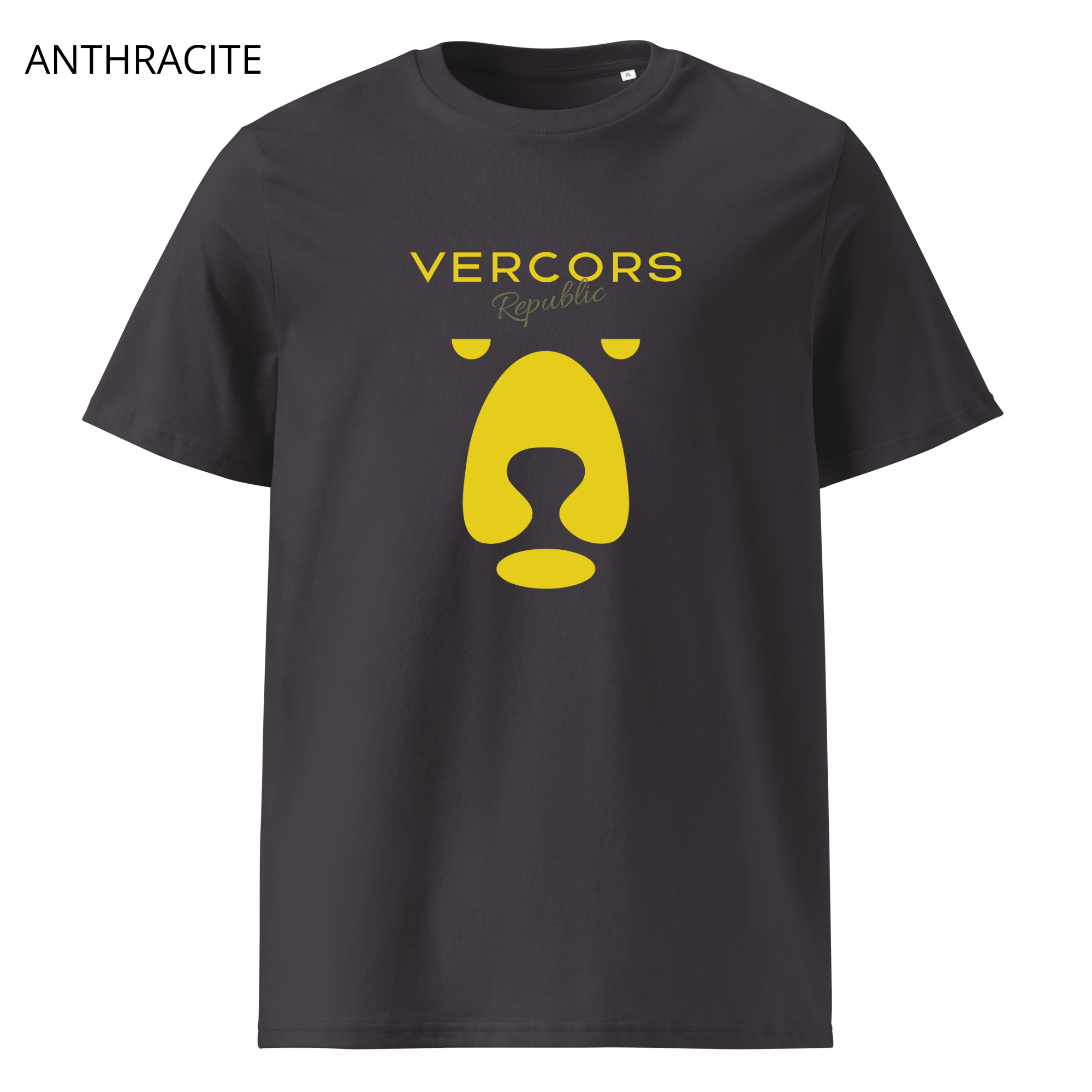 T-shirt unisexe en coton biologique - Ours Large Jaune Or